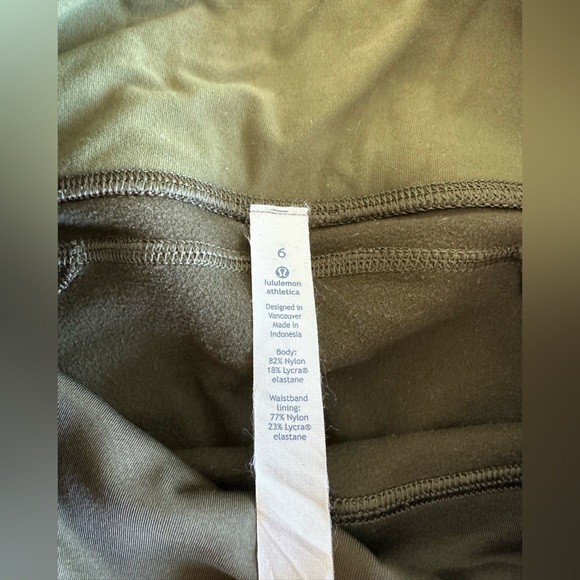 First Mile Tech Tight 2 Military Green Run Tech Fleece lined, zipper pockets - Picture 7 of 17